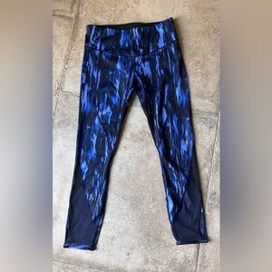 Lululemon Athletica Black and Blue Leggings
